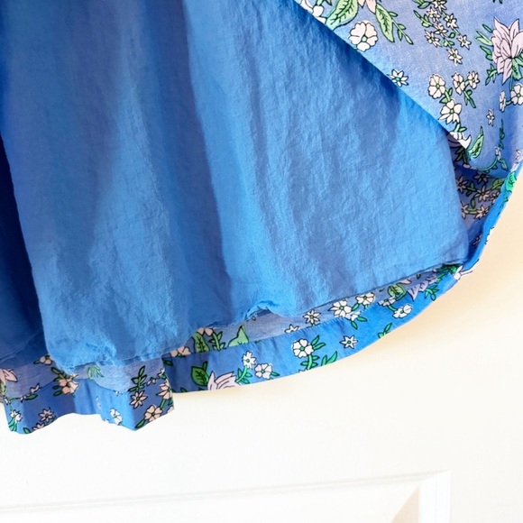 J. CREW Floral Puff Sleeve Mini Dress Cottagecore - Picture 8 of 10